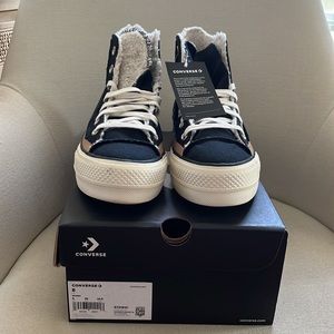 Converse All Star Platform Lift Raw Edge Women's Platform Sneakers 573191C NWT 8